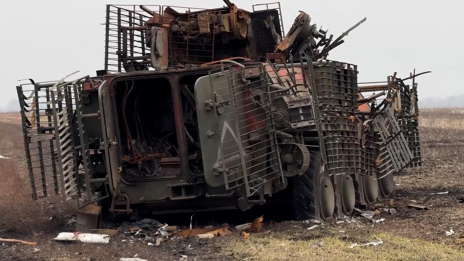 Оставленная техника ВСУ в освобожденных населенных пунктах в Курской области - РИА Новости, 1920, 17.03.2025