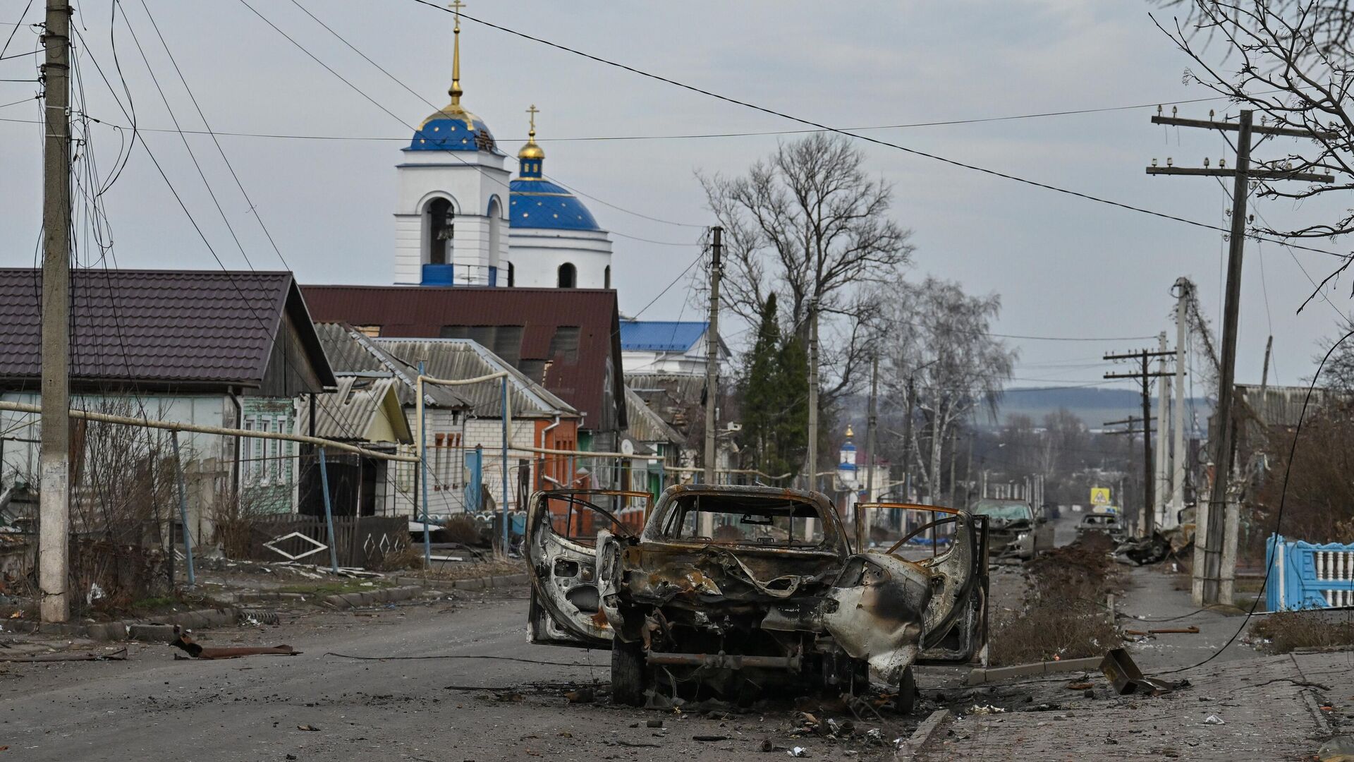 Освобожденное российскими войсками село Село Гончаровка в Курской области Освобожденное российскими войсками село Село Гончаровка в Курской области - РИА Новости, 1920, 21.03.2025