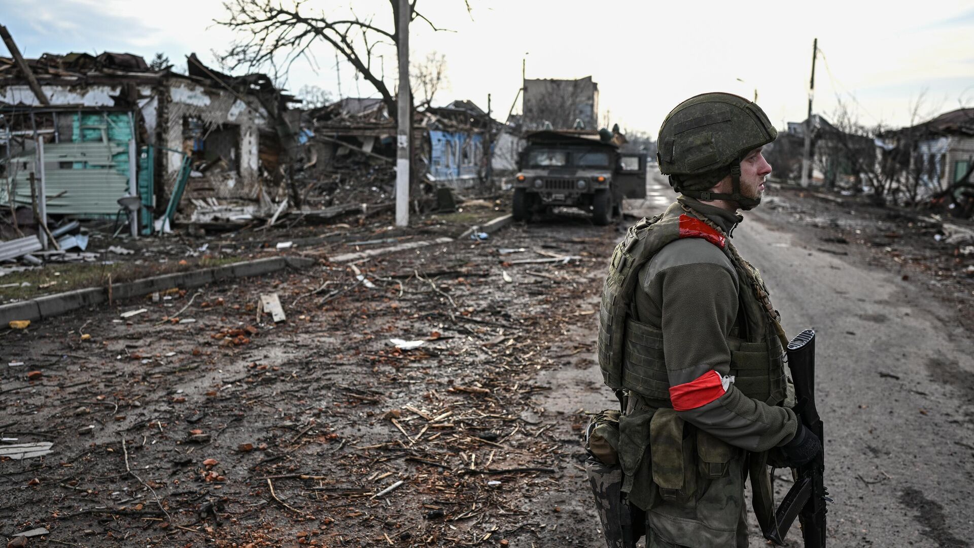 Военнослужащий СпН Ахмат МО РФ в городе Суджа - РИА Новости, 1920, 25.03.2025