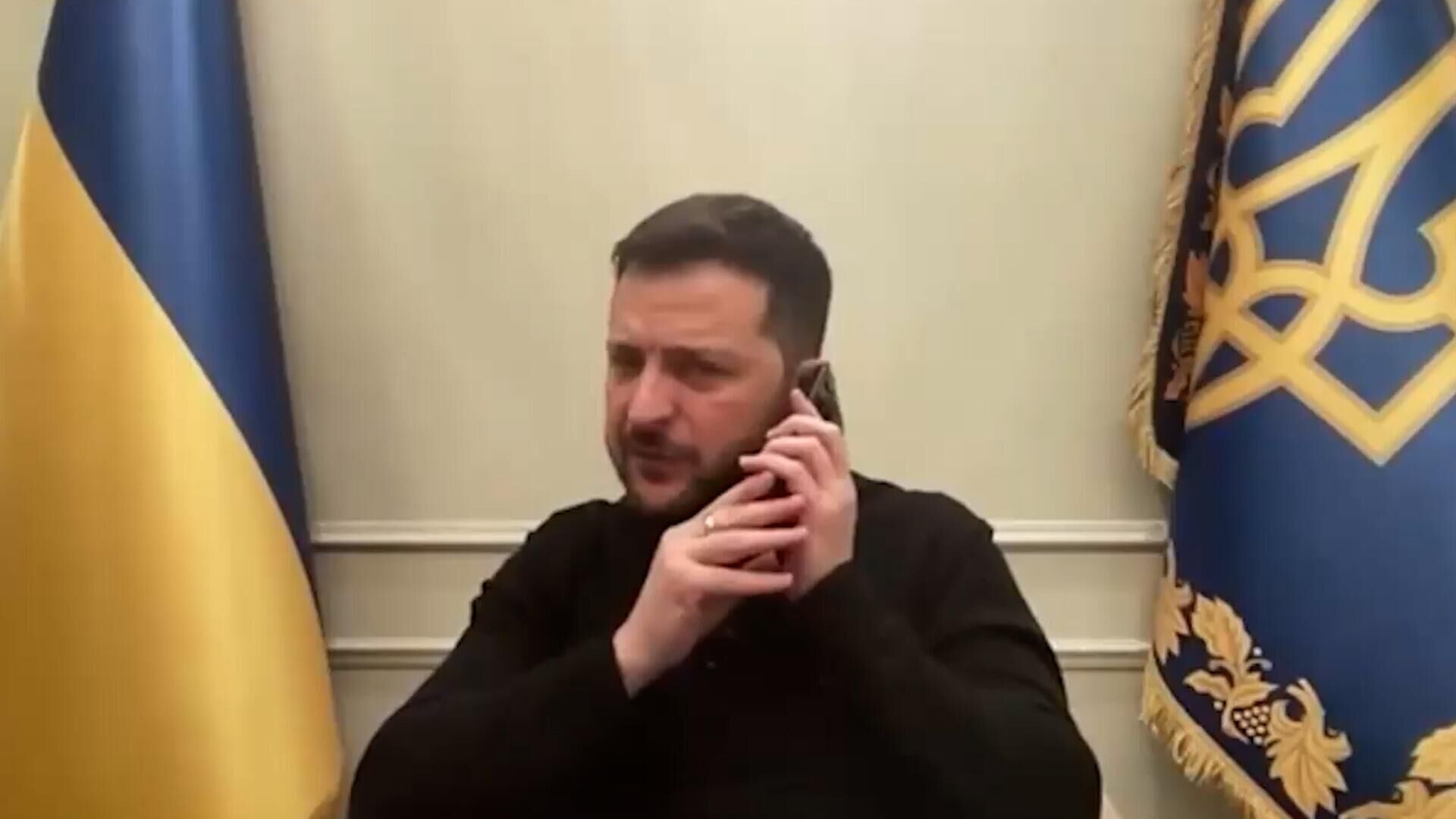Зеленский: Эммануэль, извините, у меня разговор с журналистами - РИА Новости, 1920, 20.03.2025