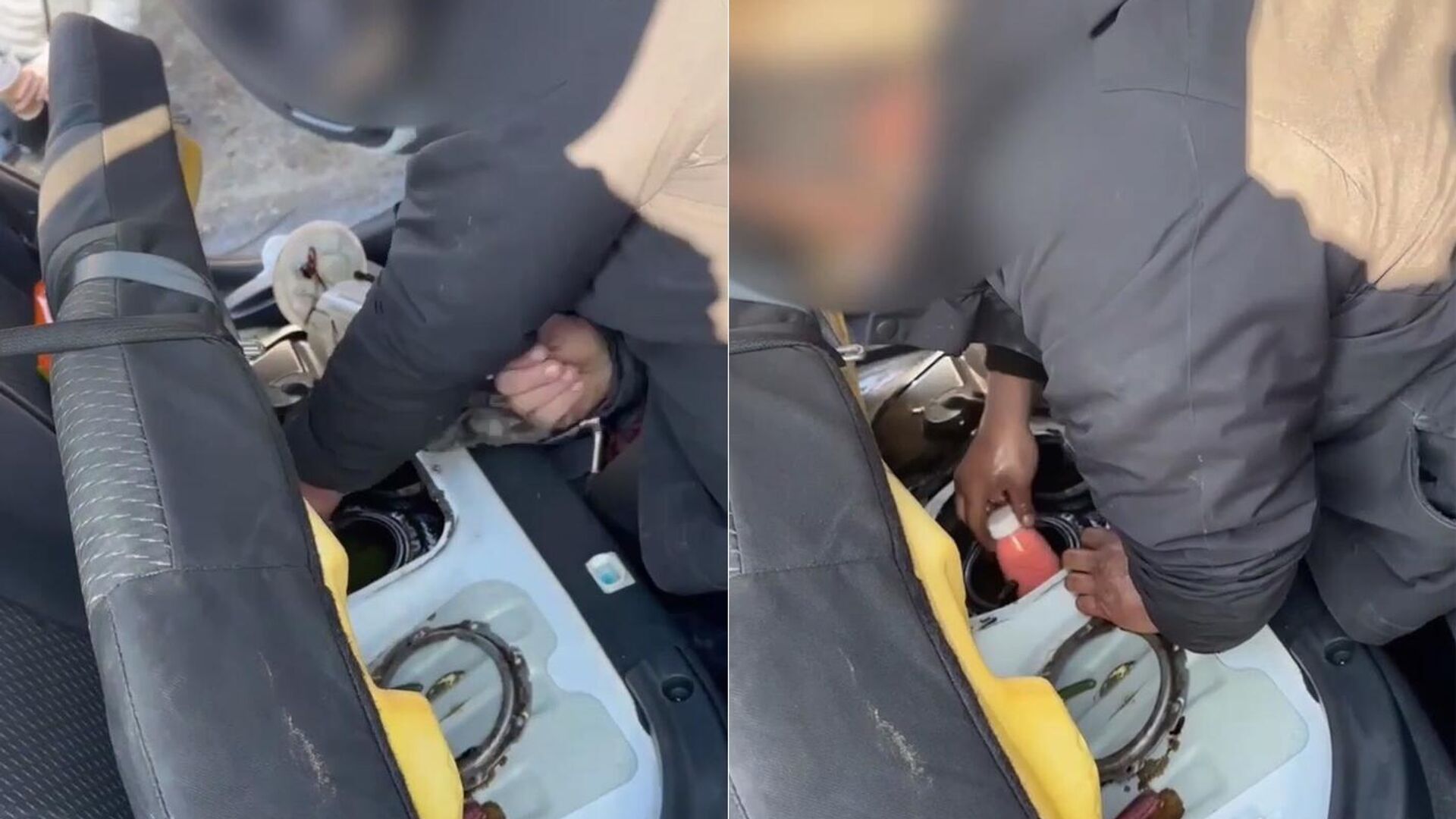 Полицейские в Краснодарском крае задержали женщину, перевозившую четыре пластиковые бутылки психотропных веществ в бензобаке автомобиля - РИА Новости, 1920, 20.03.2025
