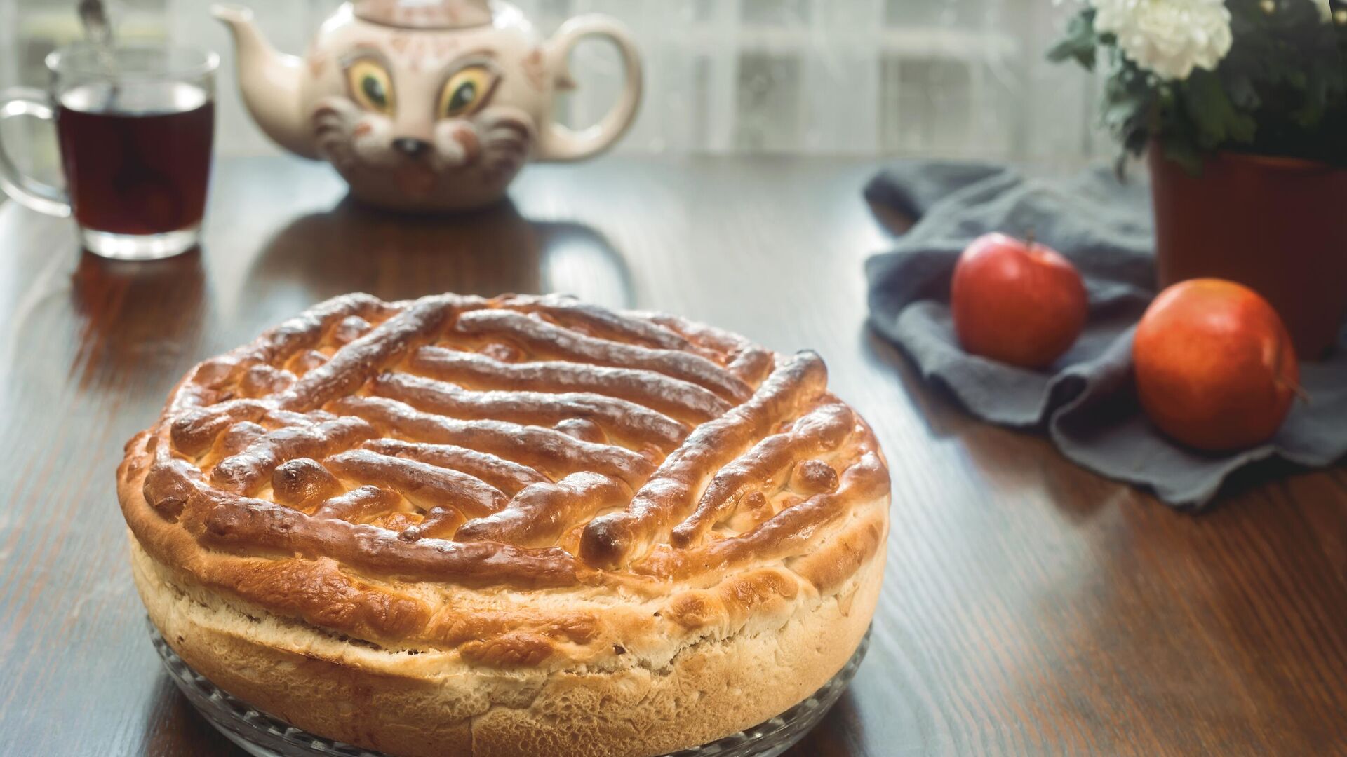 Татарский пирог губадия с кортом Татарский пирог губадия с кортом - РИА Новости, 1920, 07.04.2025