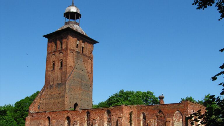 Руины кирхи Святого Якоба в Заменске
