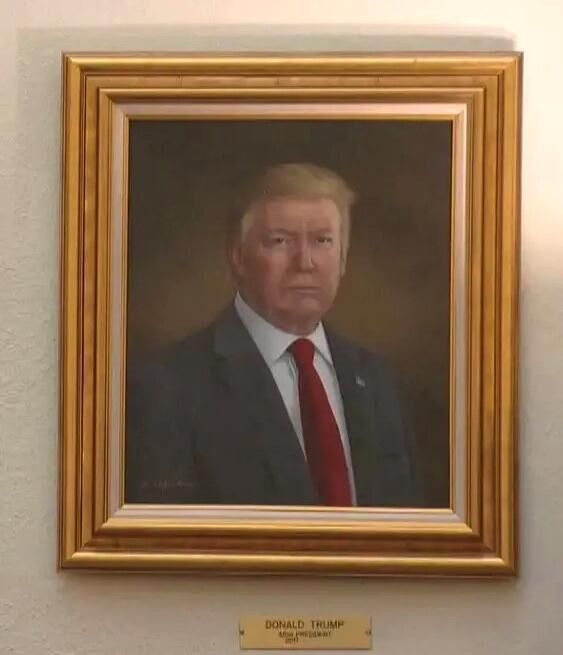 Портрет Дональда Трампа, выставленный в галерее портретов президентов США в здании законодательного собрания штата Колорадо - РИА Новости, 1920, 02.07.2025