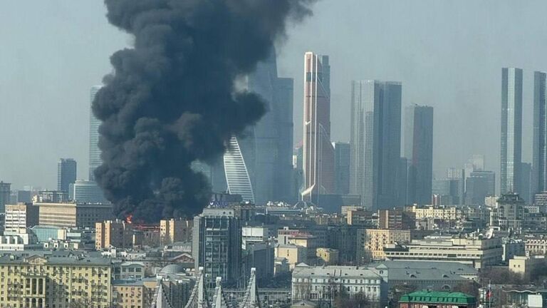 Пожар в ЖК Роза Росса в центре Москвы Пожар в ЖК Роза Росса в центре Москвы