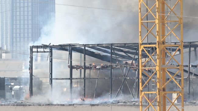 Пожар в ЖК Роза Росса в центре Москвы
