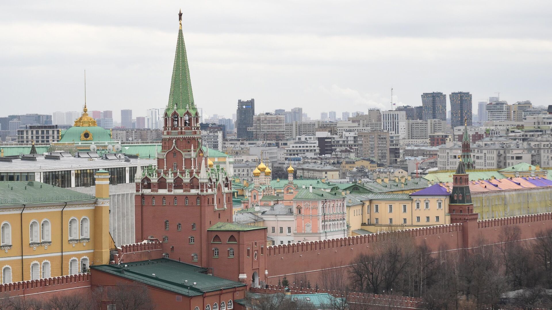 Вид на Московский Кремль - РИА Новости, 1920, 15.04.2025