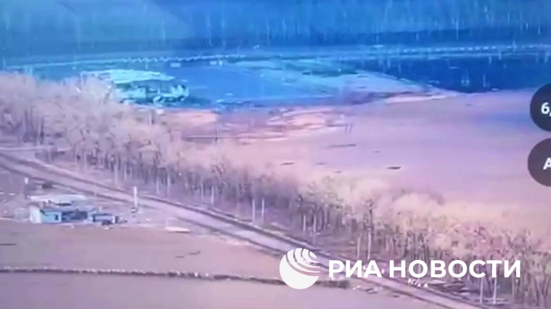 Пожар на газоизмерительной станции Суджа после атак киевского режима - РИА Новости, 1920, 28.03.2025