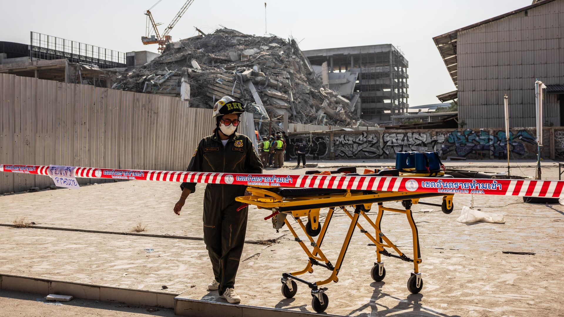 Место обрушения здания в Бангкоке - РИА Новости, 1920, 28.03.2025