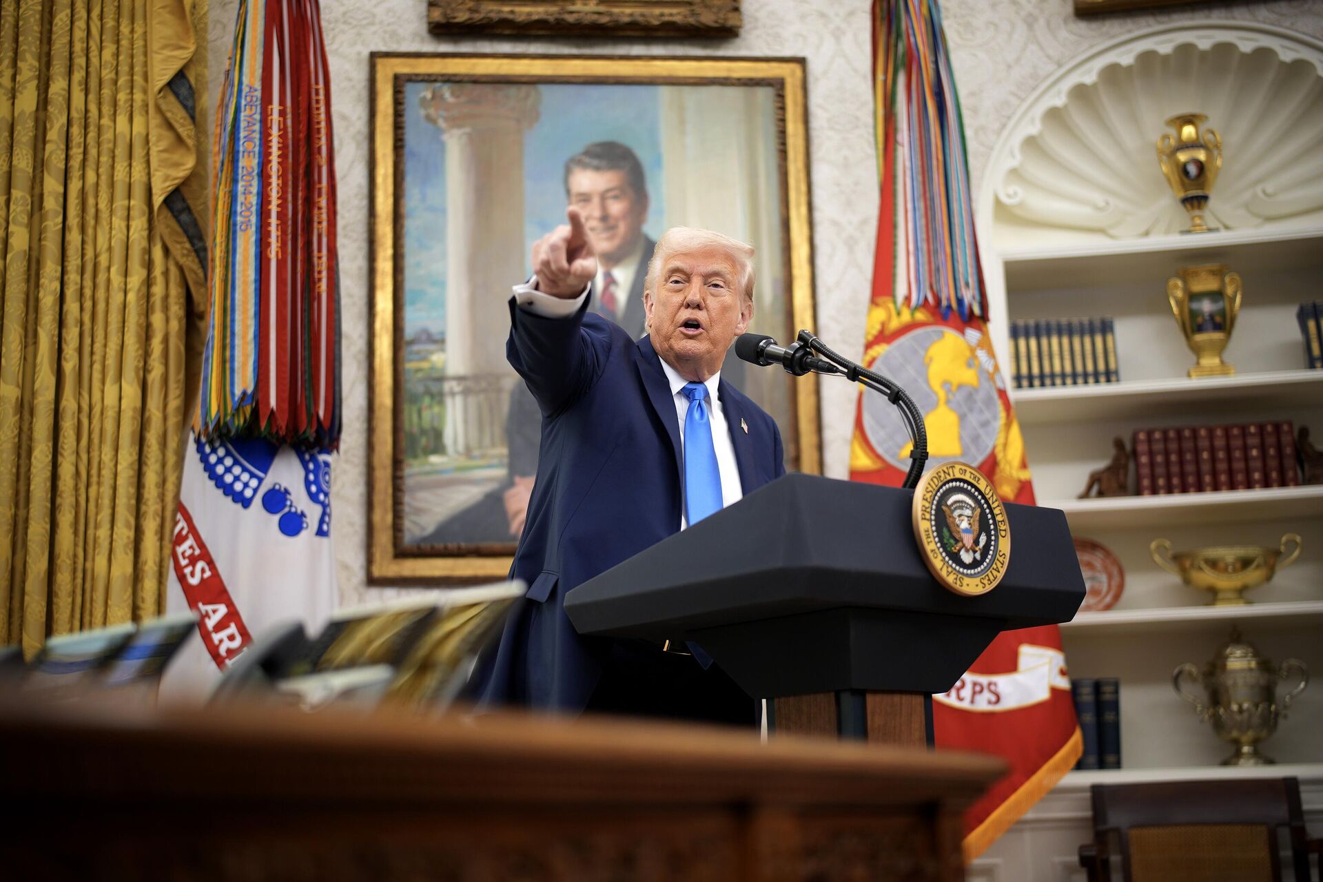 Президент США Дональд Трамп Президент США Дональд Трамп - РИА Новости, 1920, 31.03.2025