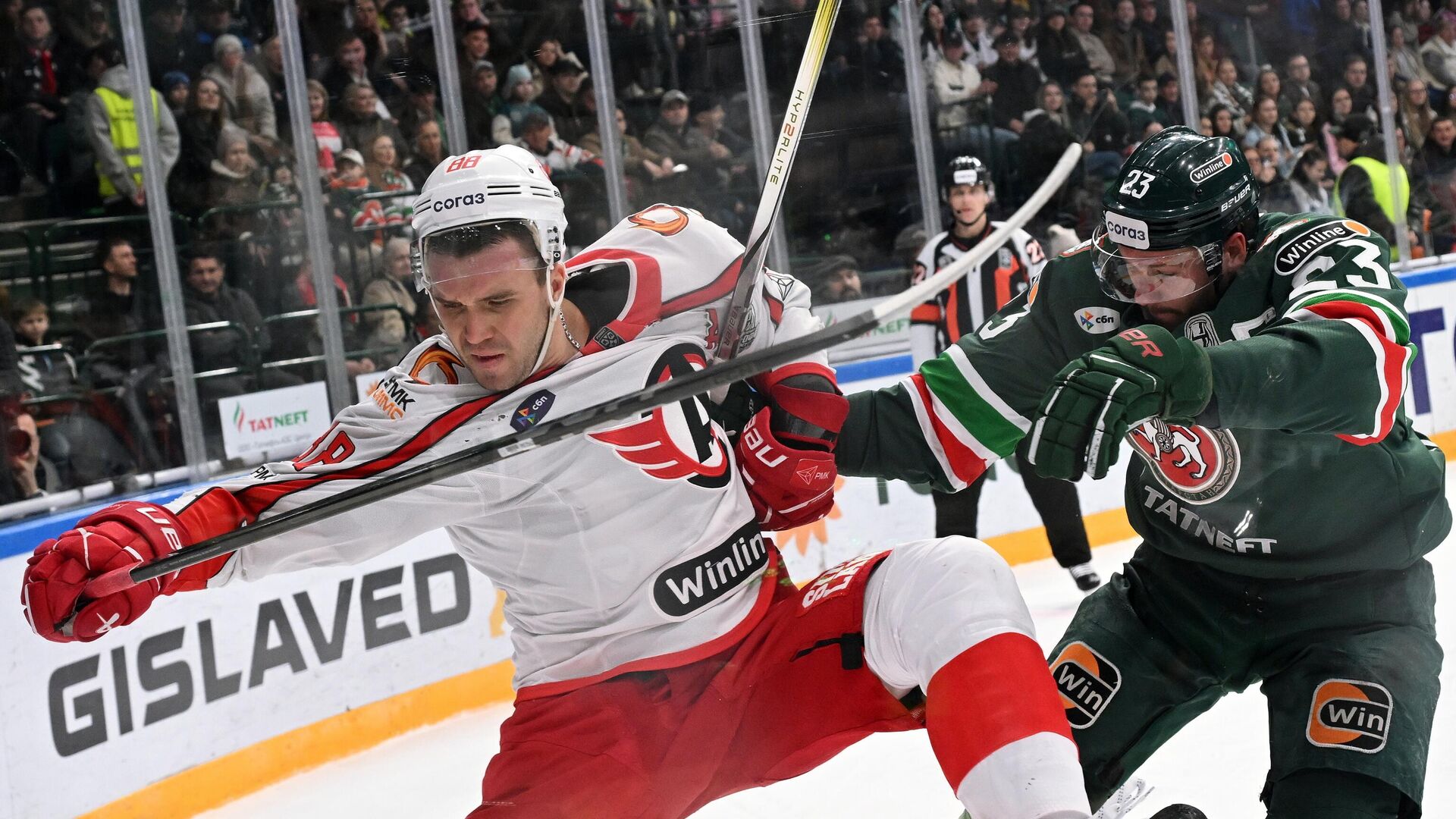 Хоккей. КХЛ. Матч Ак Барс - Автомобилист - РИА Новости, 1920, 01.04.2025