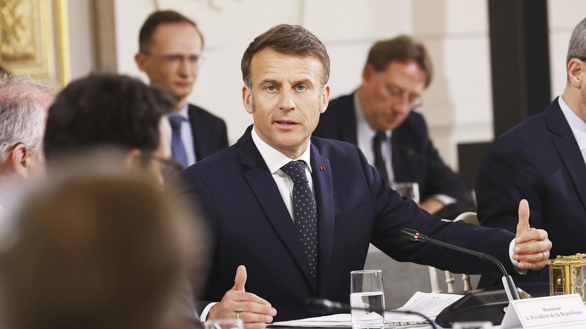 Президент Франции Эммануэль Макрон Президент Франции Эммануэль Макрон - РИА Новости, 1920, 16.04.2025