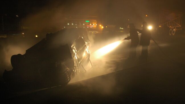 Пожарные на месте ДТП в Венесуэле