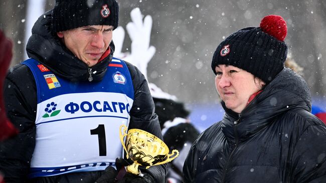 Александр Большунов и Елена Вяльбе