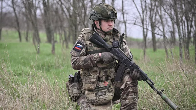Военнослужащий ВС РФ в Запорожской области 