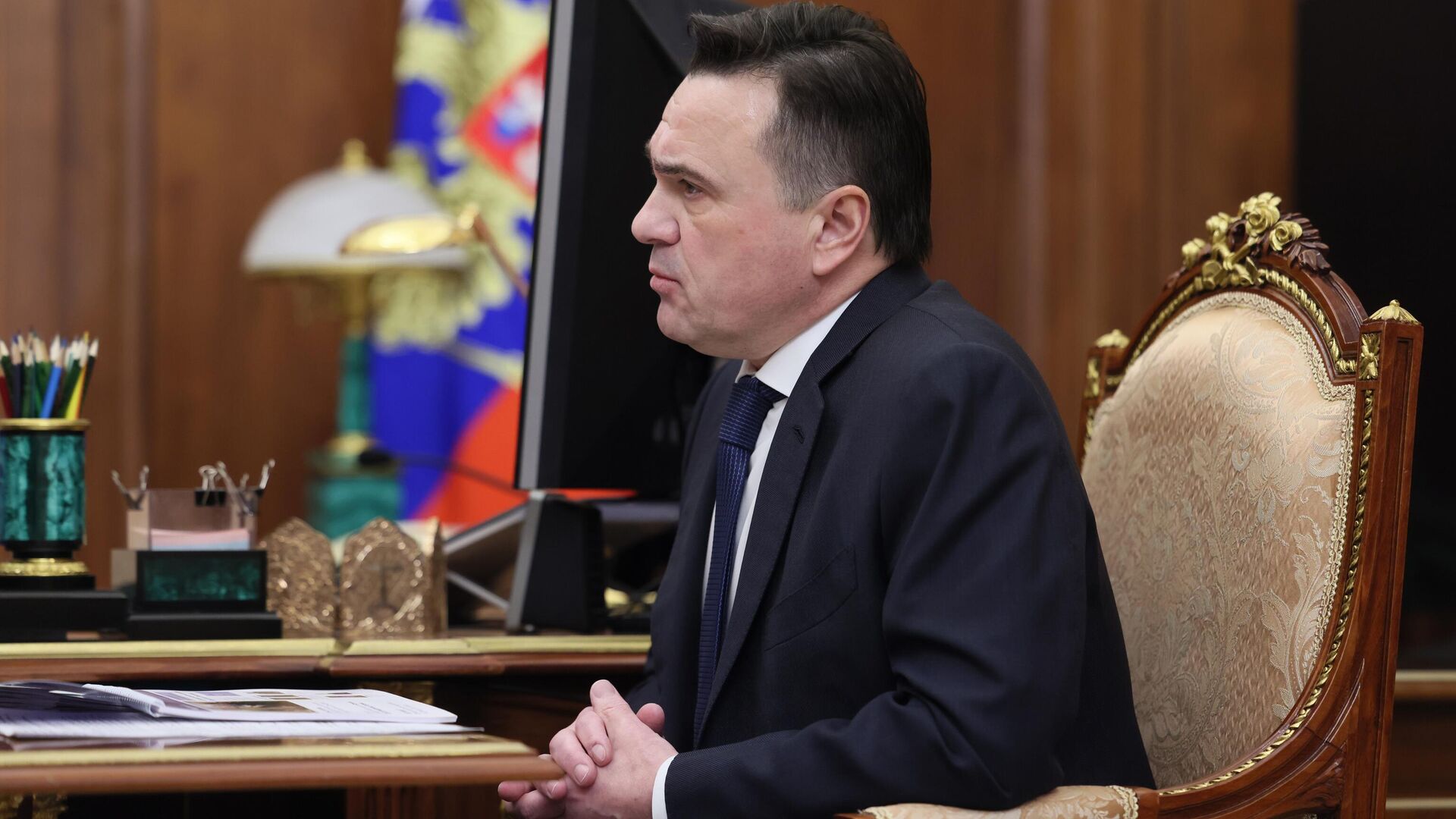 Президент Владимир Путин встретился с губернатором Московской области Андреем Воробьевым - РИА Новости, 1920, 08.04.2025