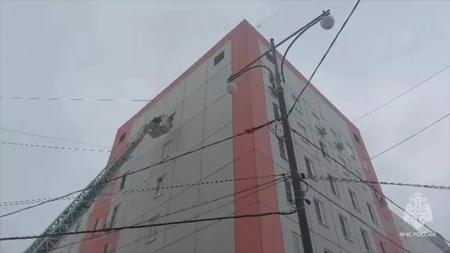Кадры эвакуации с места пожара в московском роддоме 