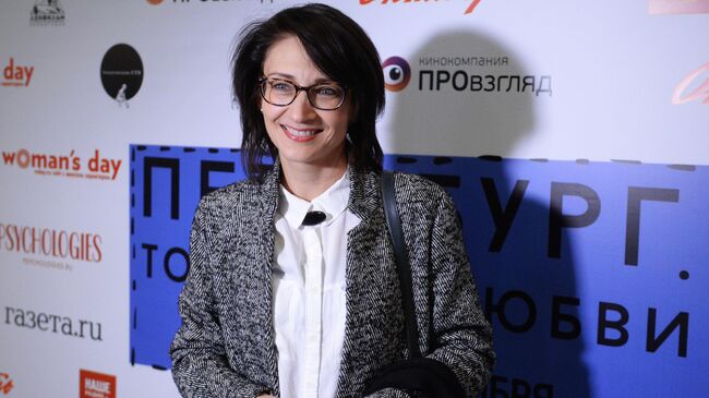 Режиссер, сценарист Наталья Назарова на премьере киноальманаха Петербург. Только по любви в Москве