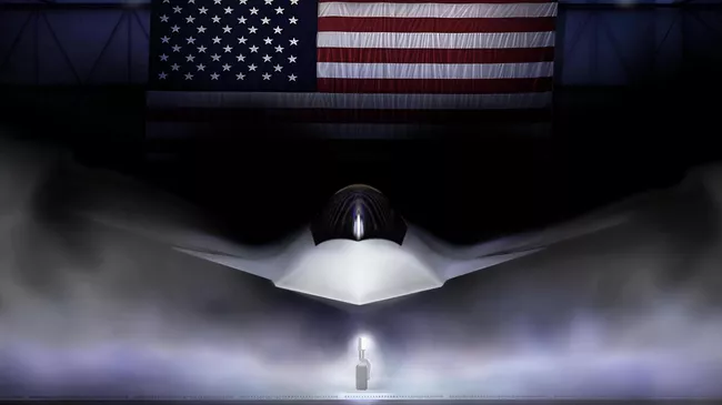 Истребитель шестого поколения Boeing F-47 в представлении художника