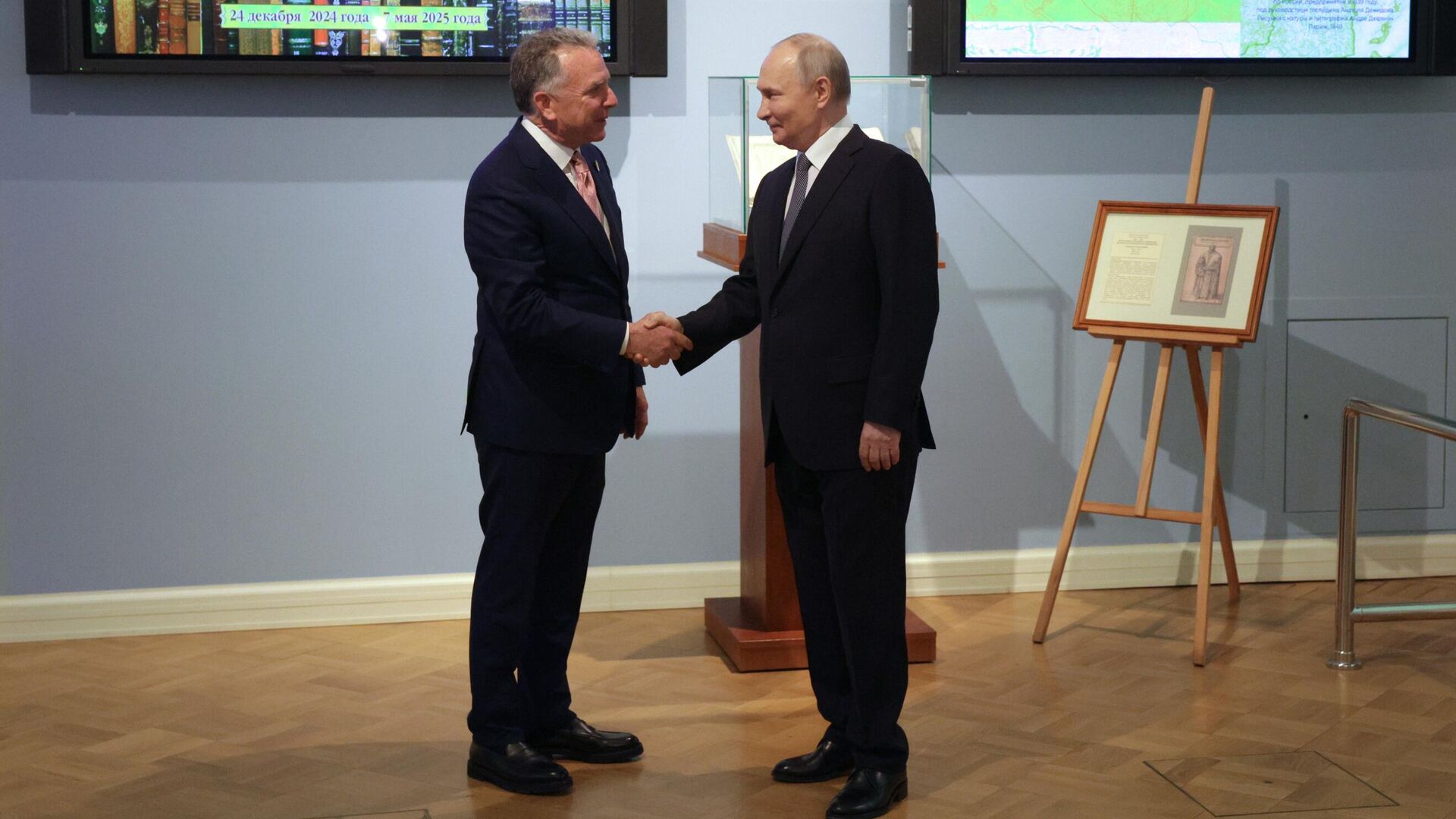 Президент Владимир Путин и спецпосланника США по Ближнему Востоку Стивен Уиткофф во время встречи - РИА Новости, 1920, 22.04.2025