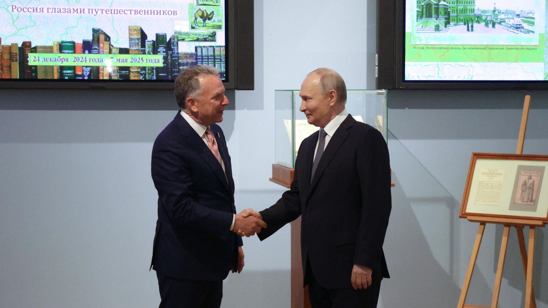 Президент Владимир Путин и спецпосланника США по Ближнему Востоку Стивен Уиткофф во время встречи - РИА Новости, 1920, 22.04.2025
