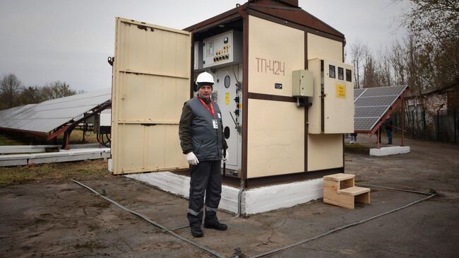 Открытие первой солнечной электростанции в Чернобыльской зоне отчуждения