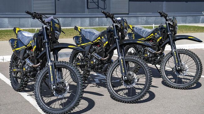 Три мотоцикла для десантно-штурмового батальона