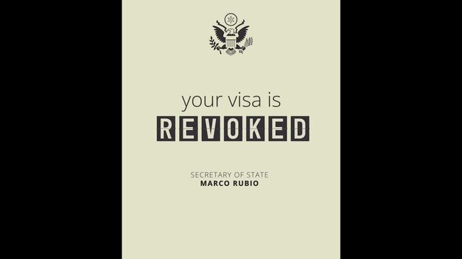 Ваша виза отозвана. Надписи из видеоролика на странице дипмиссии США в Киеве