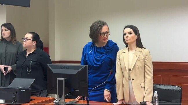 Глава Гагаузии Евгения Гуцул в зале суда