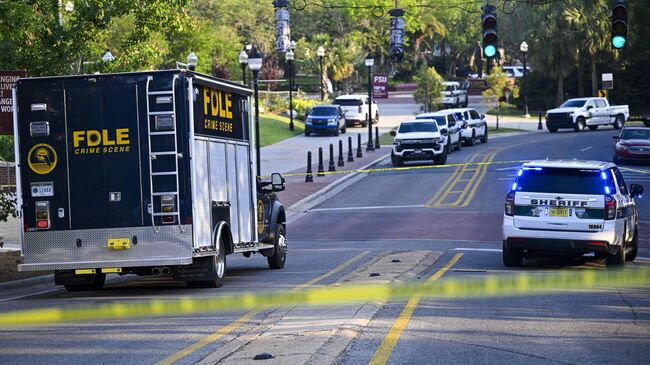 Полиция на месте стрельбы в университете Флориды