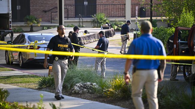 Полиция на месте стрельбы в университете Флориды