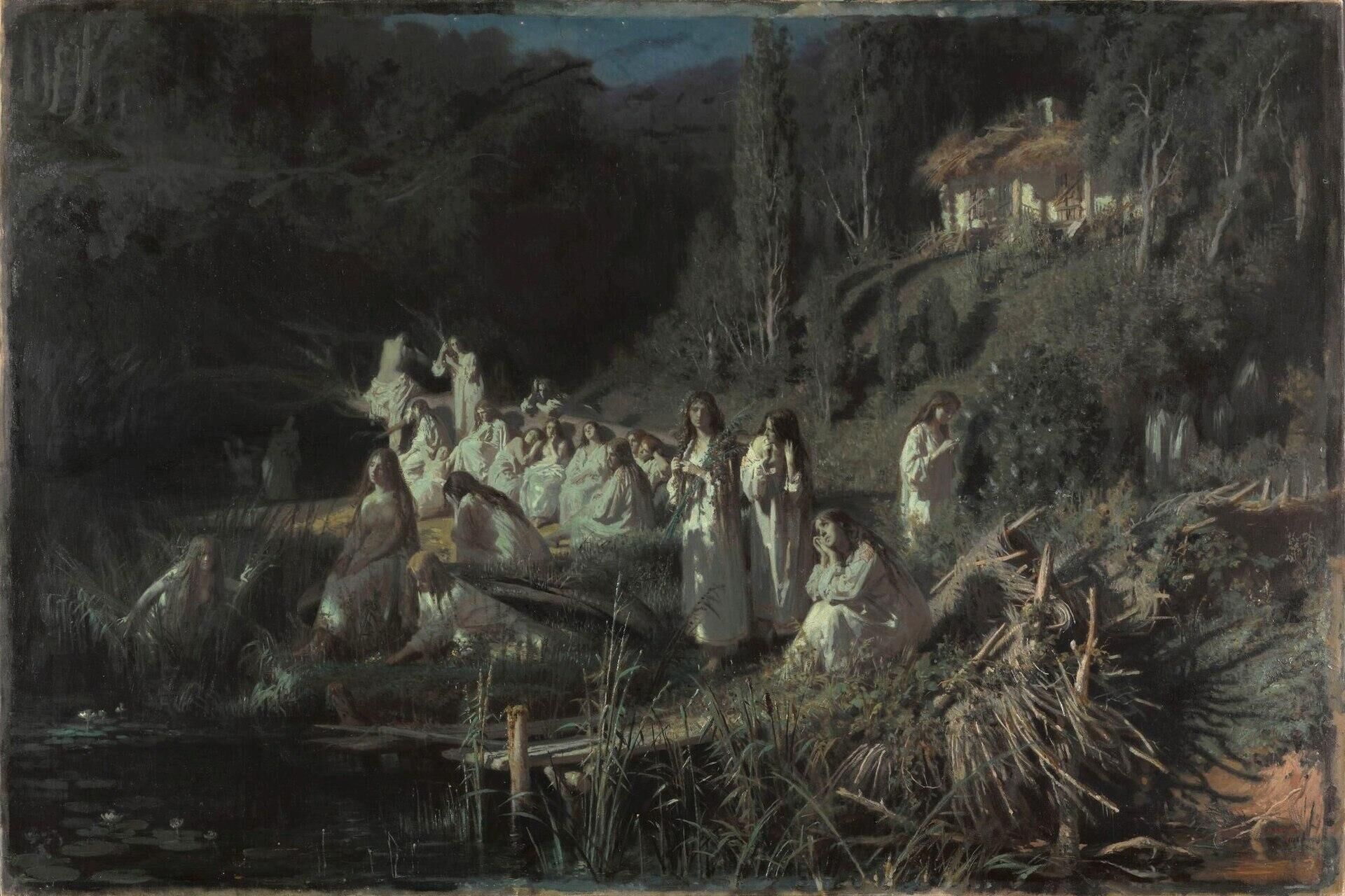 Картина Ивана Крамского Русалки Картина Ивана Крамского Русалки - РИА Новости, 1920, 18.04.2025