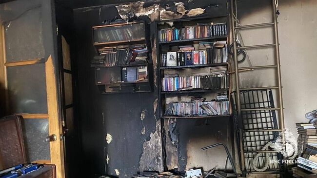 Последствия возгорания электросамоката в кварттире в Ижевске