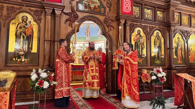 Патриарший экзарх Африки митрополит Зарайский Константин совершил Пасхальное богослужение в кафедральном соборе преподобного Сергия Радонежского в Йоханнесбурге (ЮАР)