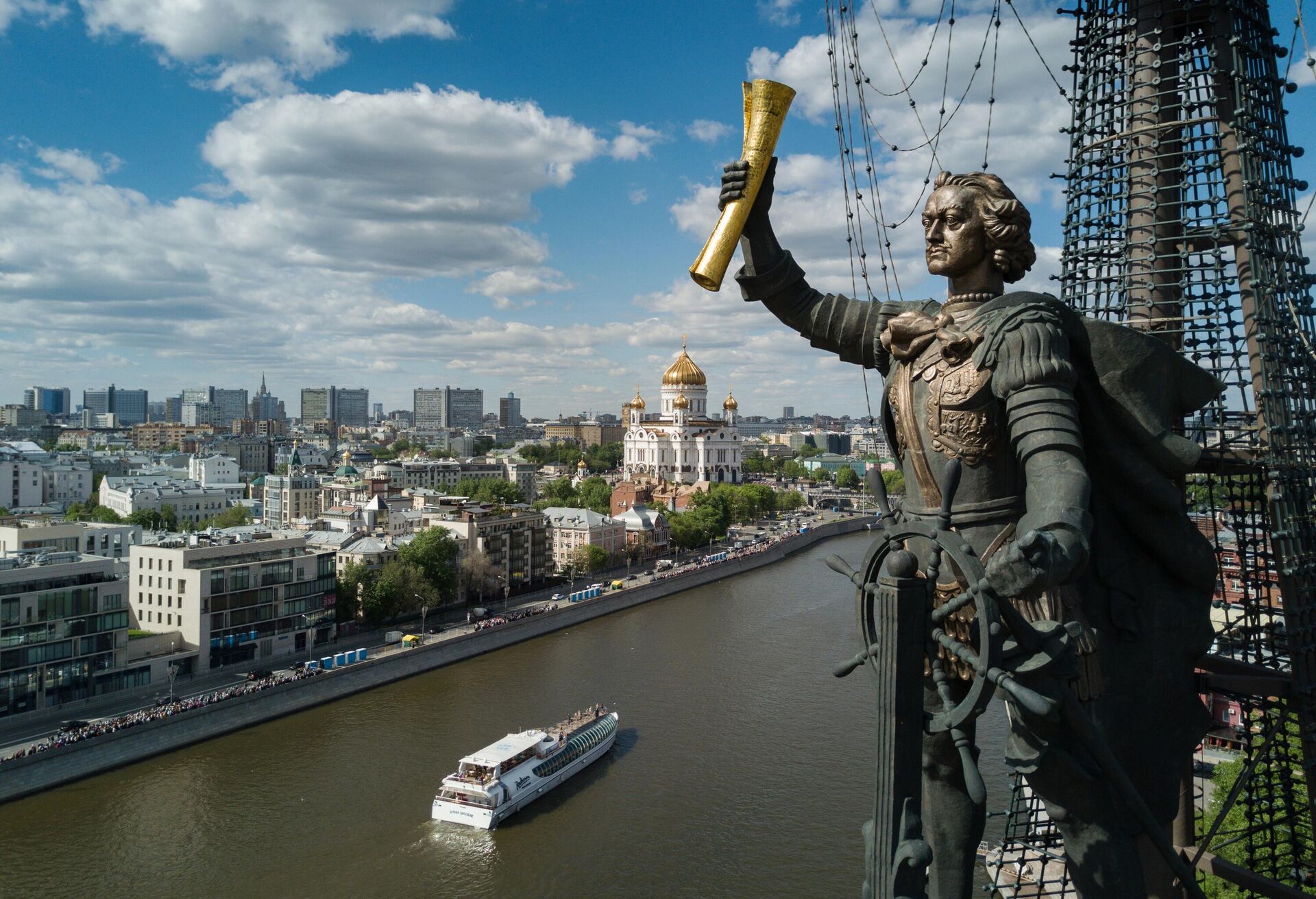 Памятник В ознаменование 300-летия российского флота (Петру I) Памятник В ознаменование 300-летия российского флота (Петру I) - РИА Новости, 1920, 22.04.2025