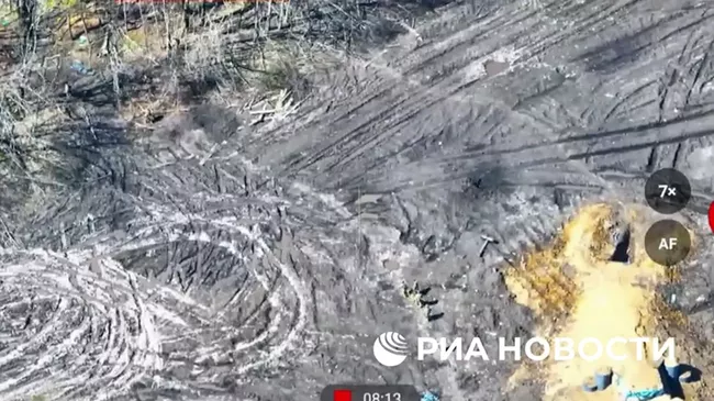 Боевая работа российских военных при освобождении Горнальского монастыря в Курской области