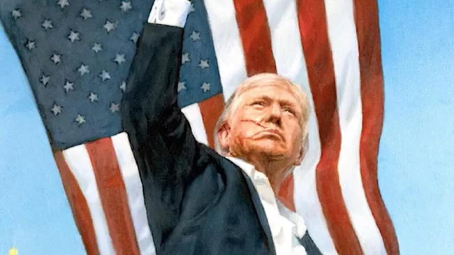Американский телеканал CNN опубликовал портрет президента США Дональда Трампа, который написал художник Никас Сафронов