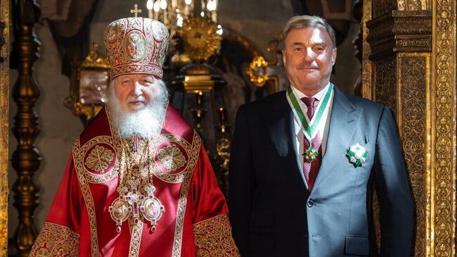 Патриарх Кирилл и Андрей Гурьев