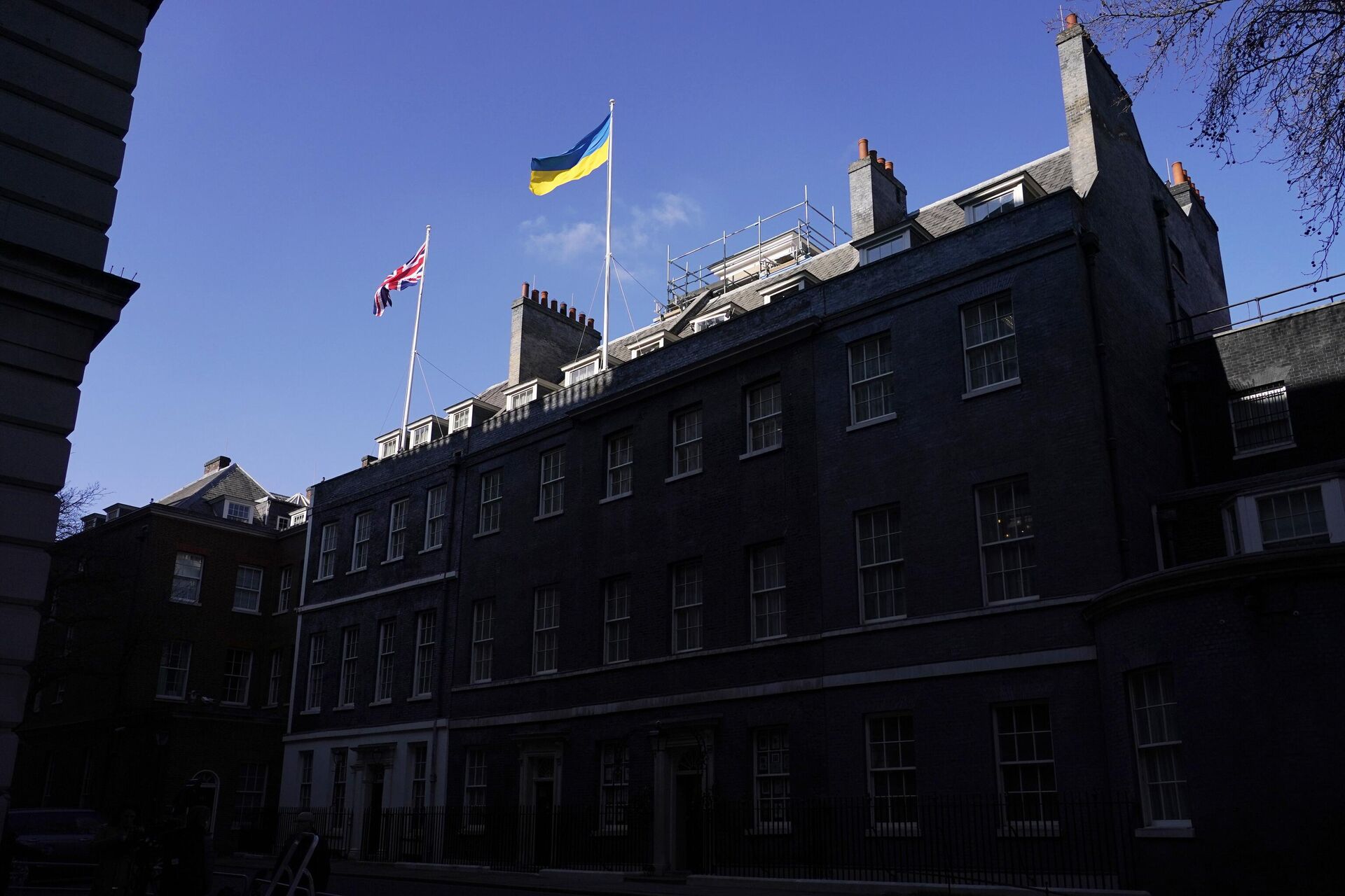 Флаги Великобритании и Украины в Лондоне Флаги Великобритании и Украины в Лондоне - РИА Новости, 1920, 14.05.2025