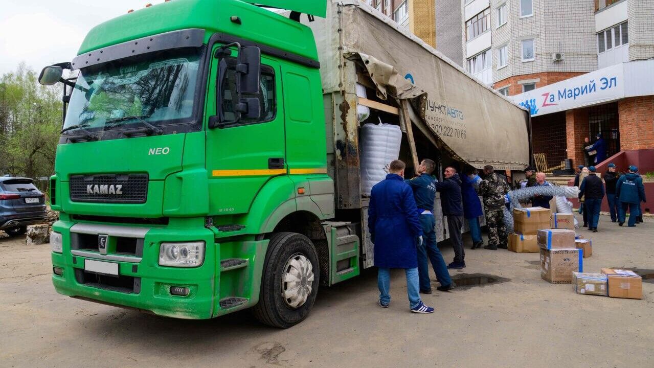 Новую партию гуманитарной помощи направили из Марий Эл в зону СВО - РИА Новости, 1920, 23.04.2025