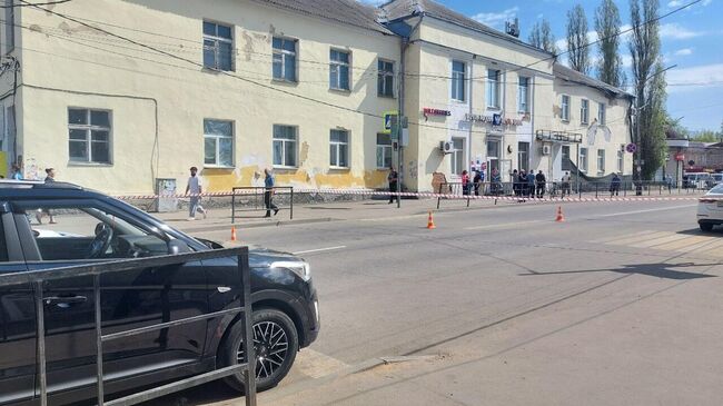 Место наезда на пешеходов в Мичуринске Тамбовской области