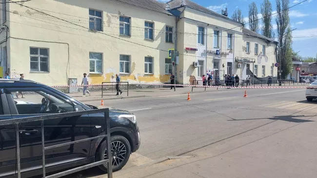 Место наезда на пешеходов в Мичуринске Тамбовской области