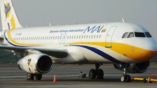 Самолет авиакомпании Myanmar Airways International (MAI)