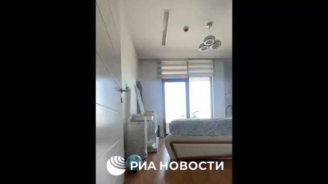 Кадры из квартиры в Стамбуле во время землетрясения