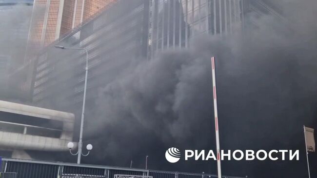 Задымление в Москва-Сити