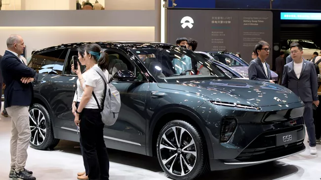 Автомобиль NIO Esb на 21-й Шанхайской международной выставке автомобильной промышленности