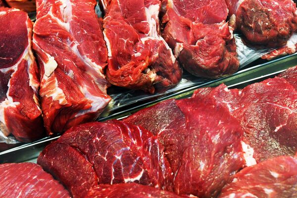 Мясной отдел супермаркета Мясной отдел супермаркета