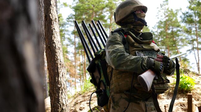Заместитель командира взвода РЭБ 116-й отдельной бригады особого назначения Росгвардии с позывным Физрук