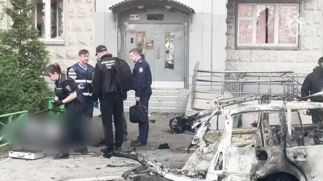 Кадры с места убийства генерал-лейтенанта Москалика