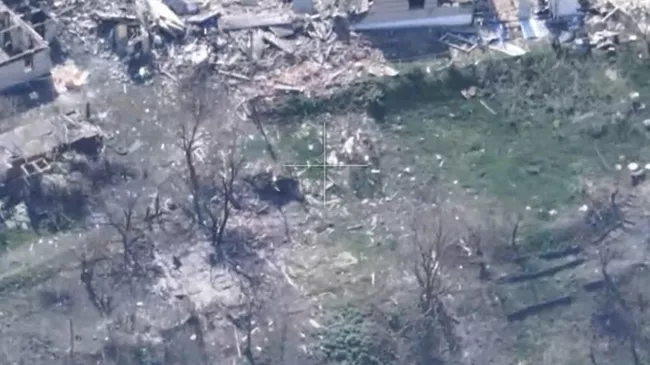 Кадры из освобожденного населенного пункта Горналь Курской области